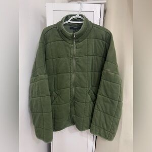 Forever 21 Olive Quilted Jacket